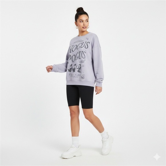 DISNEY Hocus Pocus Sanderson Sisters Apothecary Lavender Sweatshirt Medium - Picture 2 of 8